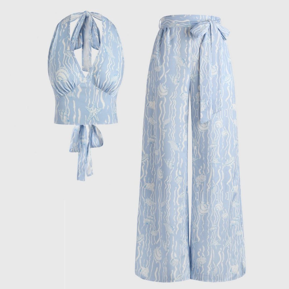 Ocean World Halter Top & Pants